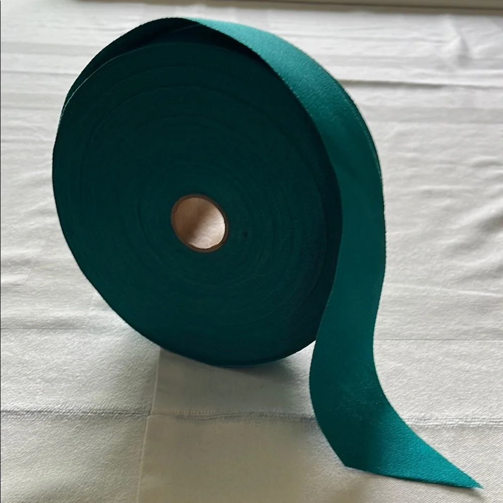 Teal Fabric Ribbon Roll - Picture 1 of 3